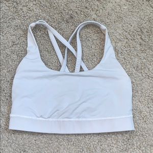 White lululemon energy bra